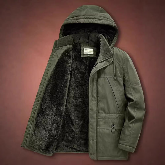 Herren Winterparka mit Teddyfell-Innenfutter und Kapuze Shop Nory