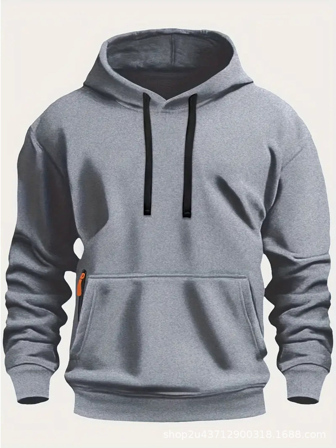 Herren sportlicher Kapuzenpullover mit praktischen Taschen und atmungsaktivem Material