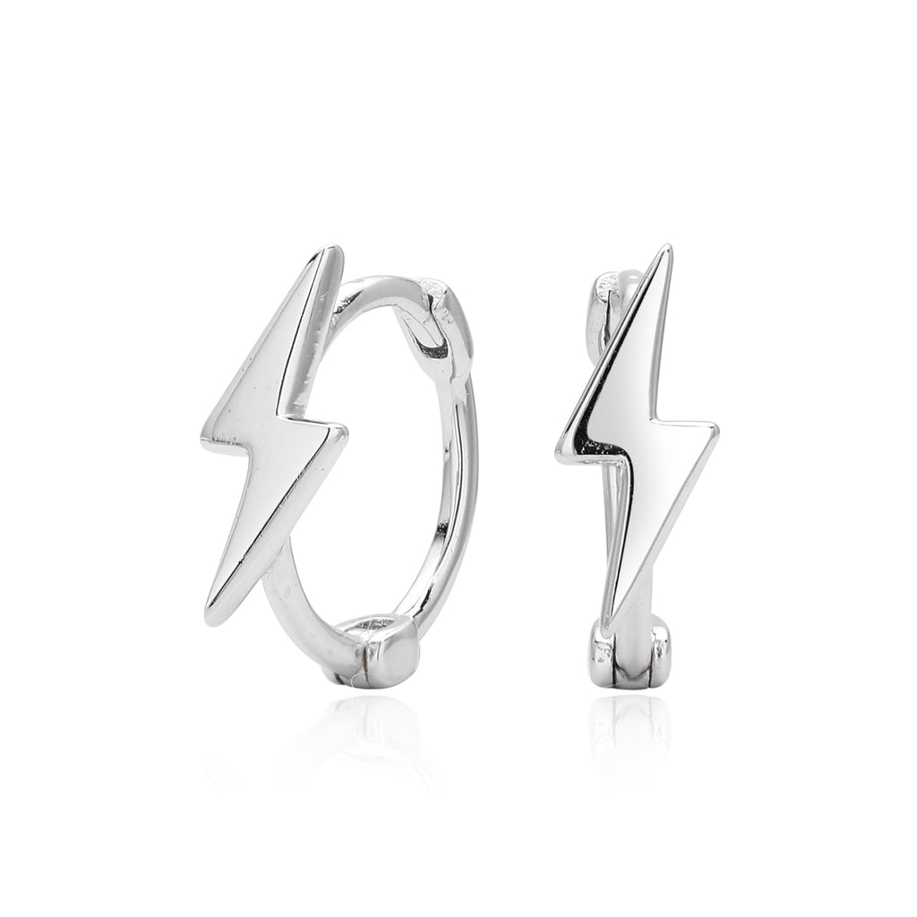 Damen Ohrhänger im modernen Blitzdesign aus hochwertigem 925 Sterling Silber Shop Nory