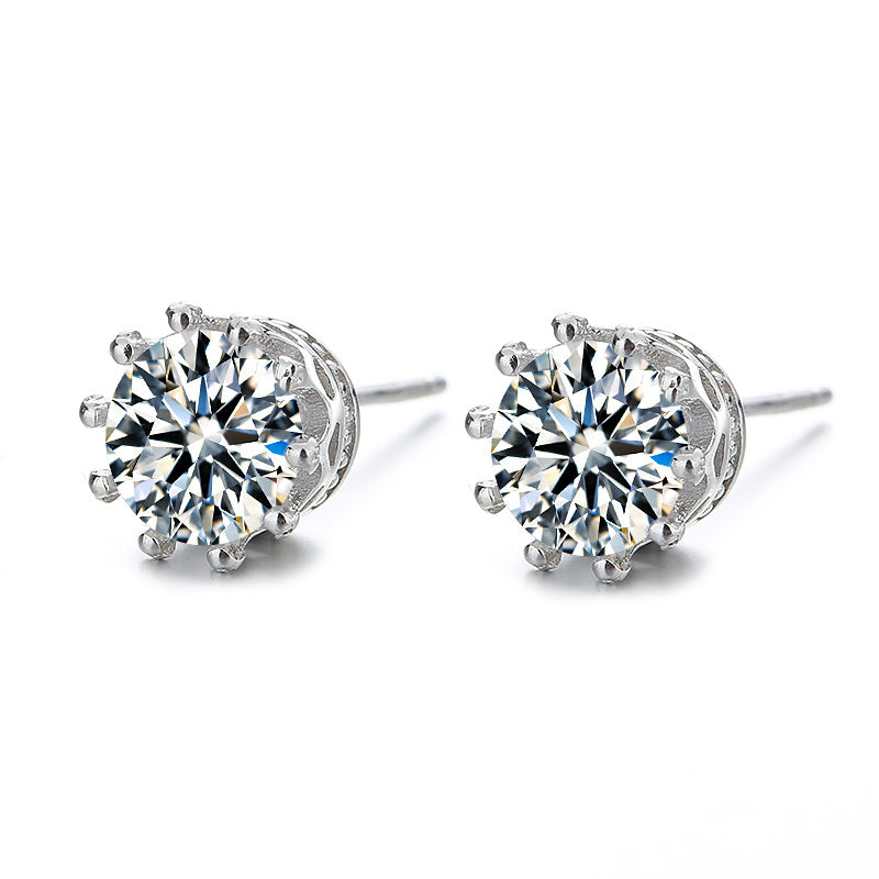 Damen Ohrstecker mit funkelnden Zirkonsteinen und eleganten Halterungen Shop Nory