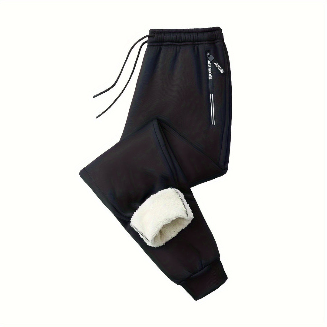 Herren Tapered Performance-Jogginghose mit elastischem Bund, Reißverschlusstaschen & gerippten Beinbündchen Shop Nory