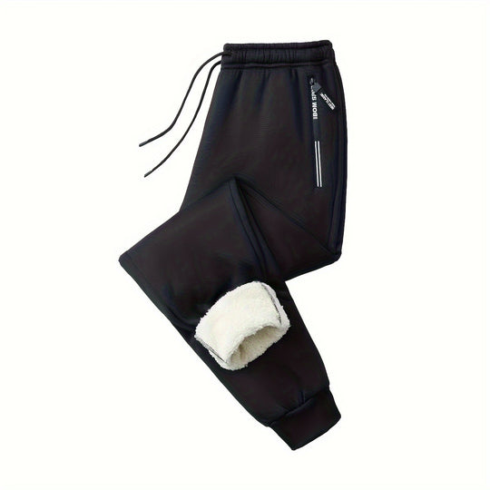 Herren Tapered Performance-Jogginghose mit elastischem Bund, Reißverschlusstaschen & gerippten Beinbündchen Shop Nory