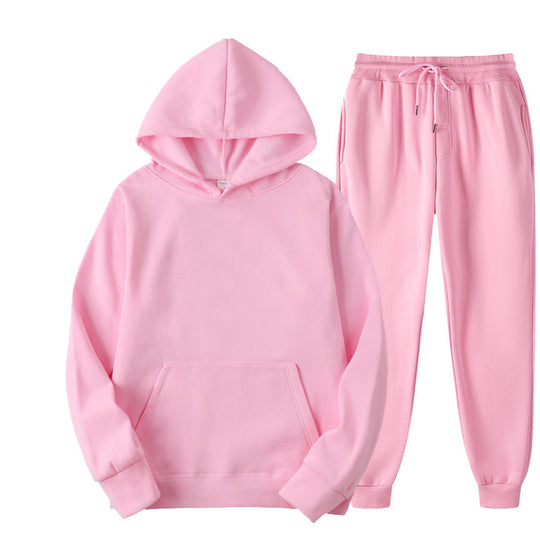 Unisex nan gemütliches Hoodie-Jogginganzug-Set mit Kängurutasche, elastischem Tunnelzugbund und gerippten Bündchen Shop Nory