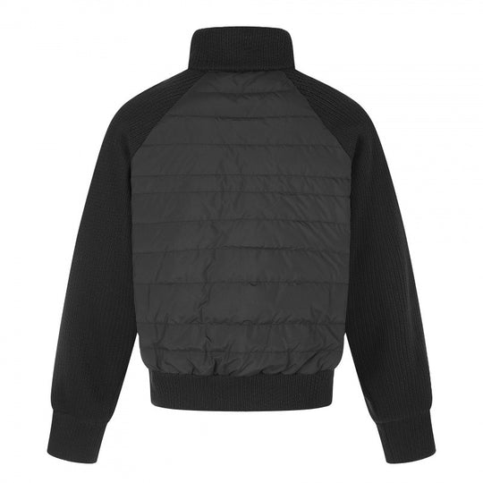 Damen Hybrid-Steppjacke mit gesteppter Front, Grobstrickärmeln und hohem Stehkragen Shop Nory