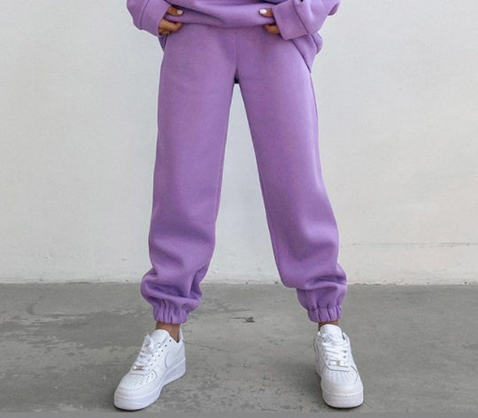 Damen nan lässige Jogginghose mit hohem Bund elastischen Knöchelabschlüssen und weichem Fleecefutter Shop Nory