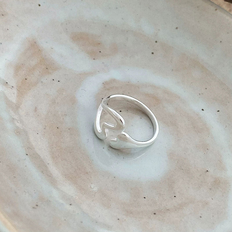 Damenring mit verspieltem Herzdesign Shop Nory