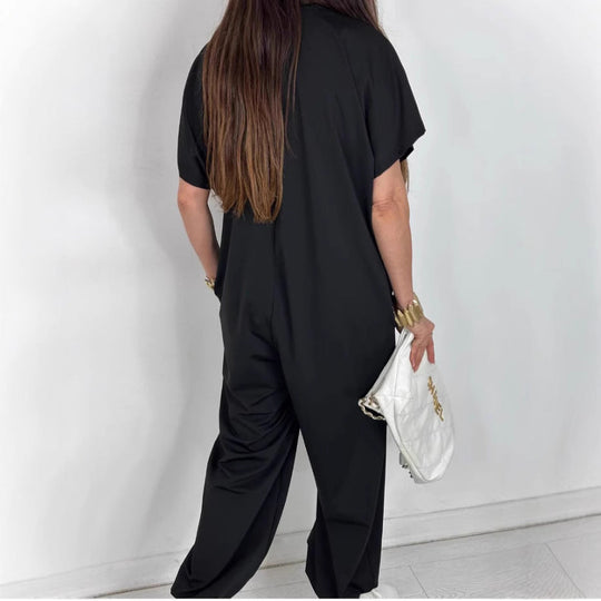 Damen LEOPARD-Muster Jumpsuit mit lässigem Schnitt und praktischen Taschen Shopnory