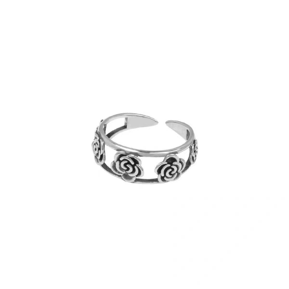 Damen Ring mit kunstvollem Rosendesign Shop Nory
