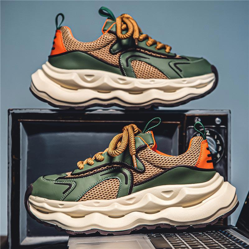 Damen Voluminöse Retro-Chunky-Sneaker mit atmungsaktivem Mesh-Overlay und skulpturaler Komfortsohle Shopy Nory