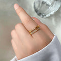 Damen Elegantes und modernes Stapelring-Set Shop Nory
