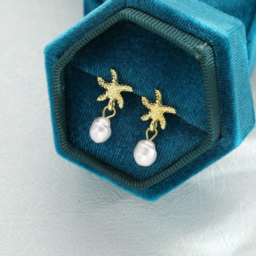 Damen Ohrringe im maritimen Seestern-Design Shop Nory
