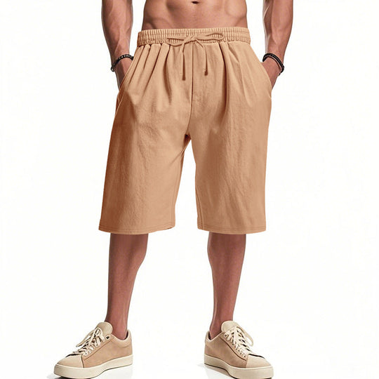 Herren bequeme Cargo-Shorts mit elastischem Bund und großzügigen Taschen