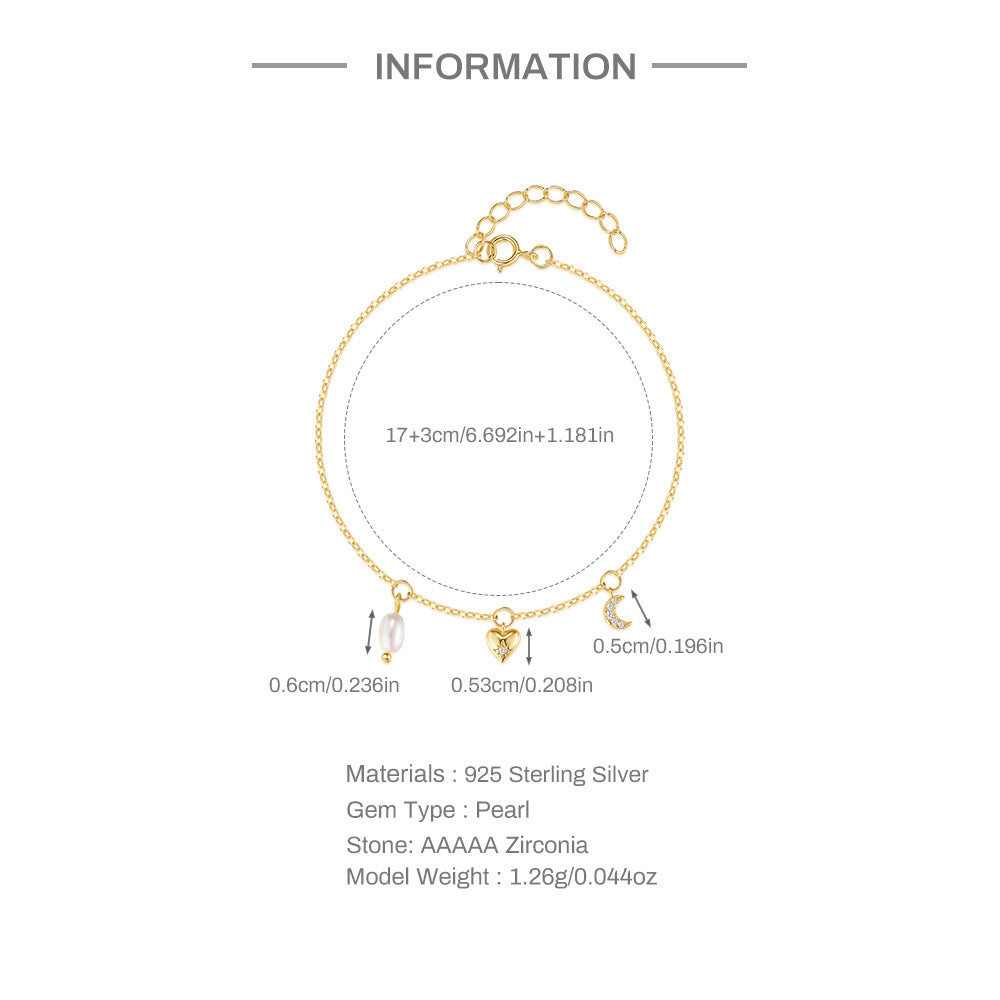 925 Sterling Silber Kabelkette Armbänder Einfacher Stil | Shop Nory