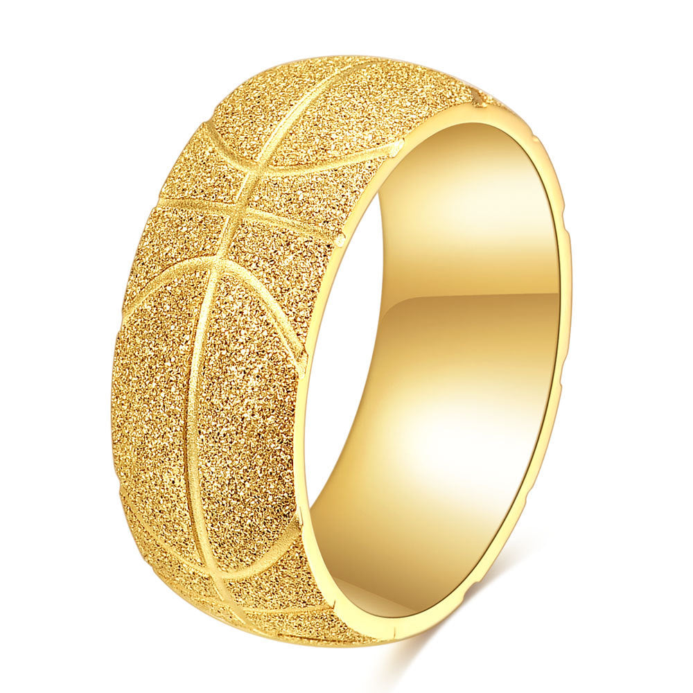 Herren Ring mit kunstvollem Basketball-Motiv Shop Nory