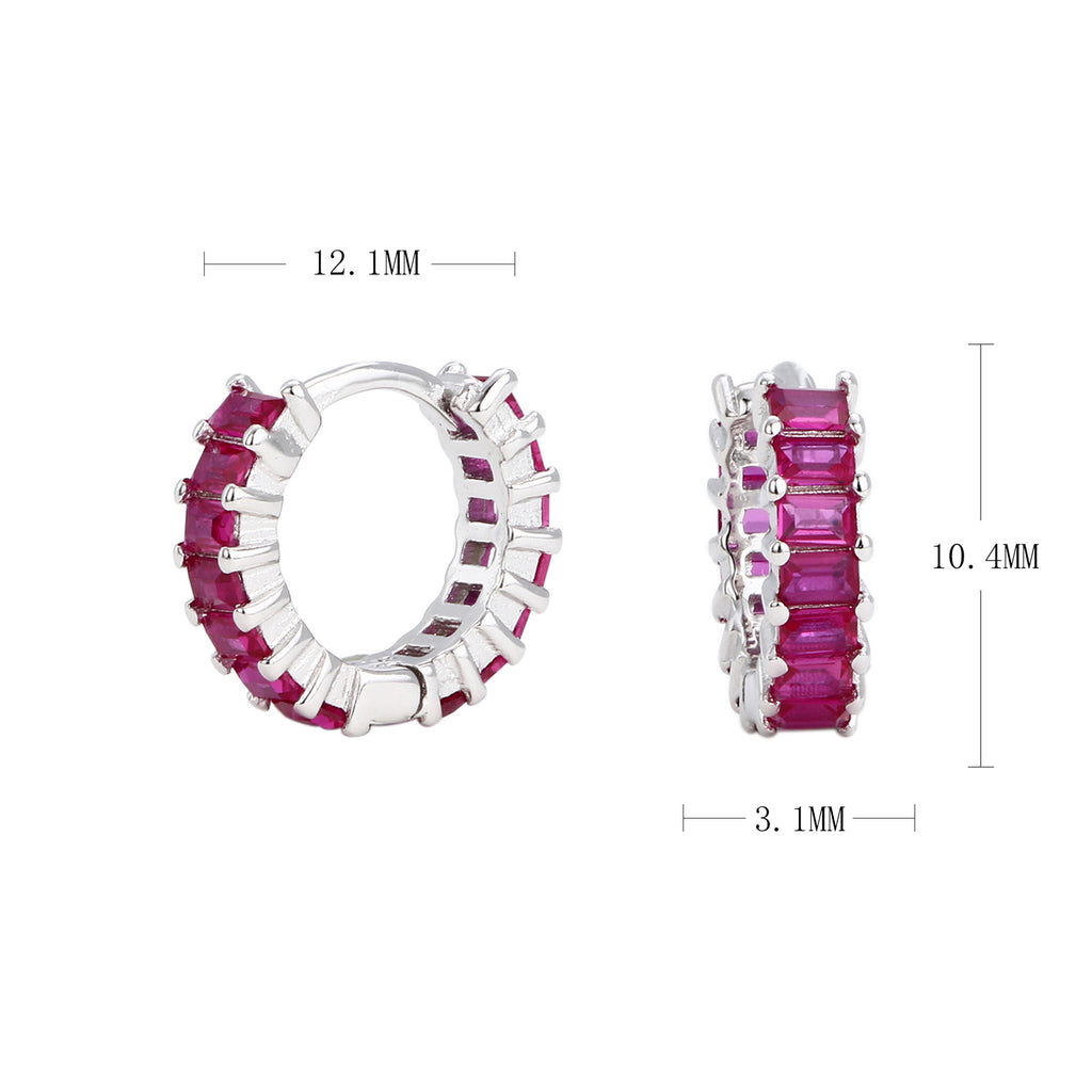 Damen Creolen mit tiefblauen Zirkonsteinen und luxuriösem Goldfinish Shop Nory