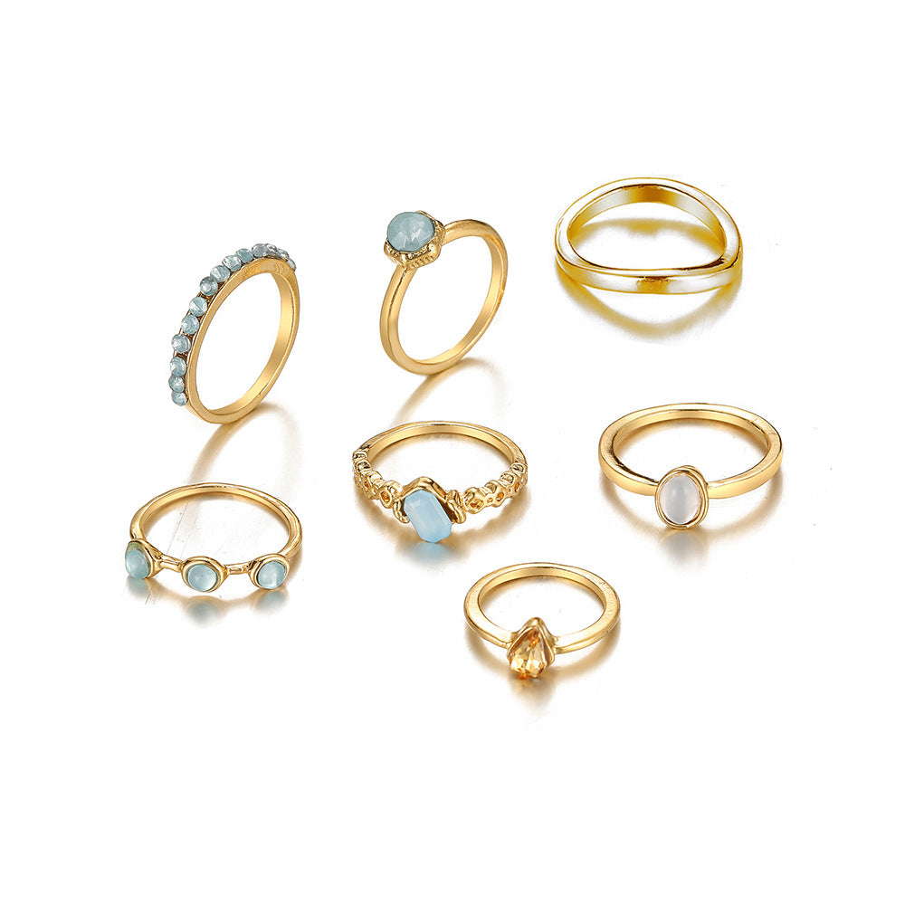Damen Ring-Set mit eleganten Stein-Details Shop Nory