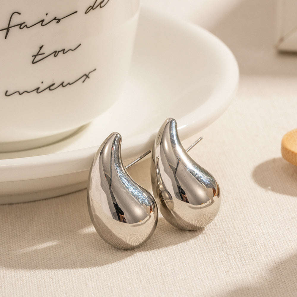Damen Ohrhänger in tropfenförmigem Design aus hochwertigem Edelstahl Shop Nory