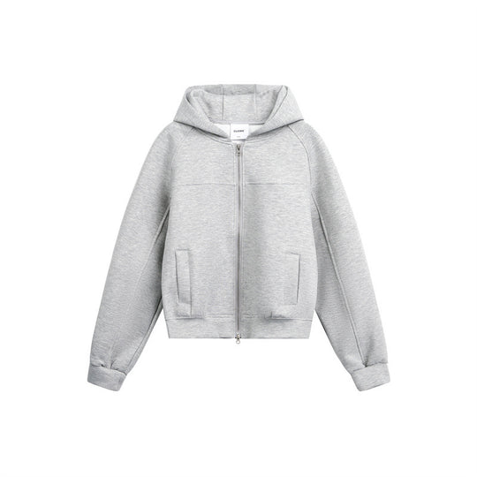 Unisex Kapuzen-Sweatjacke mit Zwei-Wege-Reißverschluss und Boxy-Schnitt Shop Nory