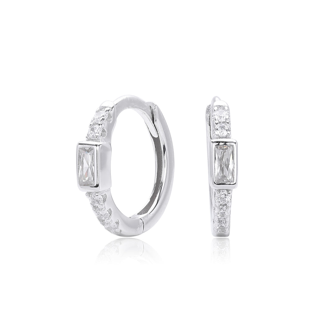 Damen Ohrhänger mit elegantem Zirkonbesatz aus hochwertigem 925 Sterlingsilber Shop Nory