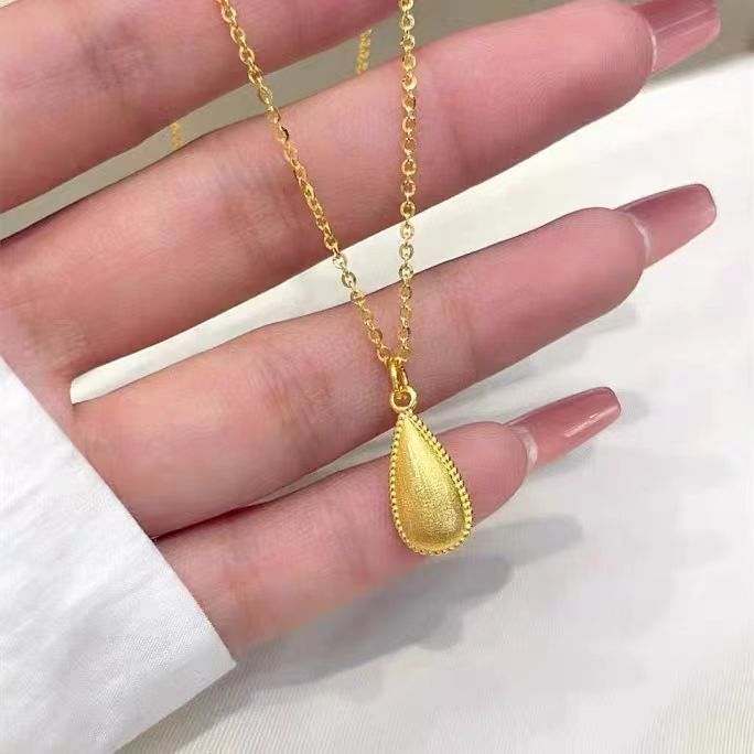 Damen Eleganter Tropfenanhänger Halskette Shop Nory