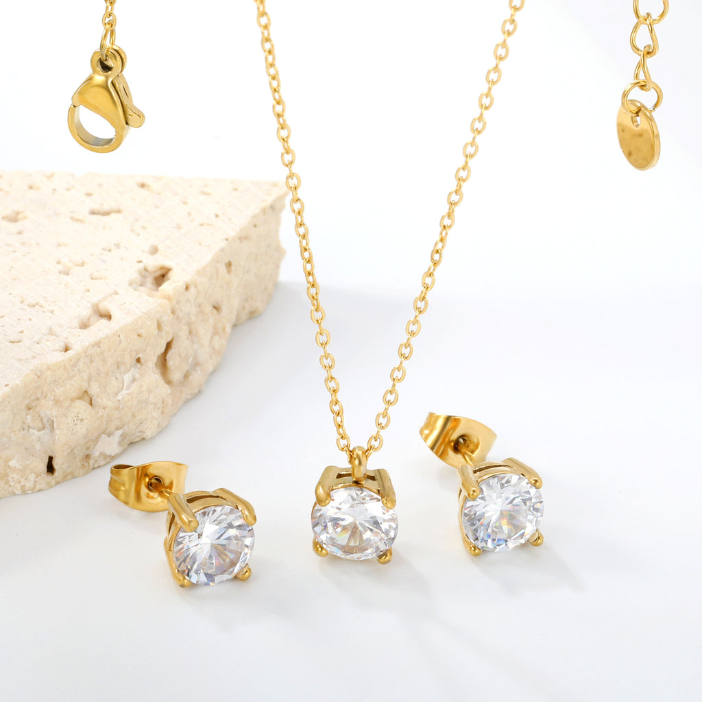 Damen Schmuckset mit Halskette und passenden Ohrsteckern Shop Nory