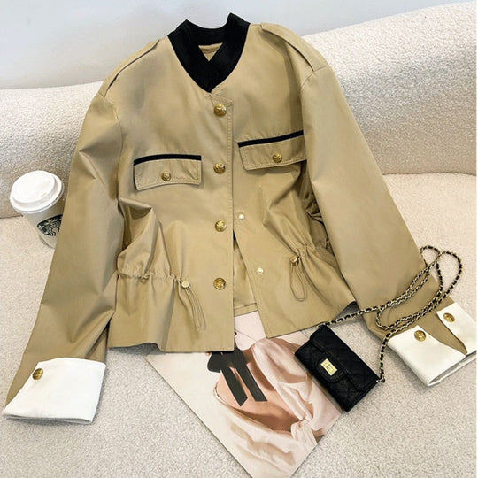 Damen Modische Jacke mit verschließbarer Front Shop Nory