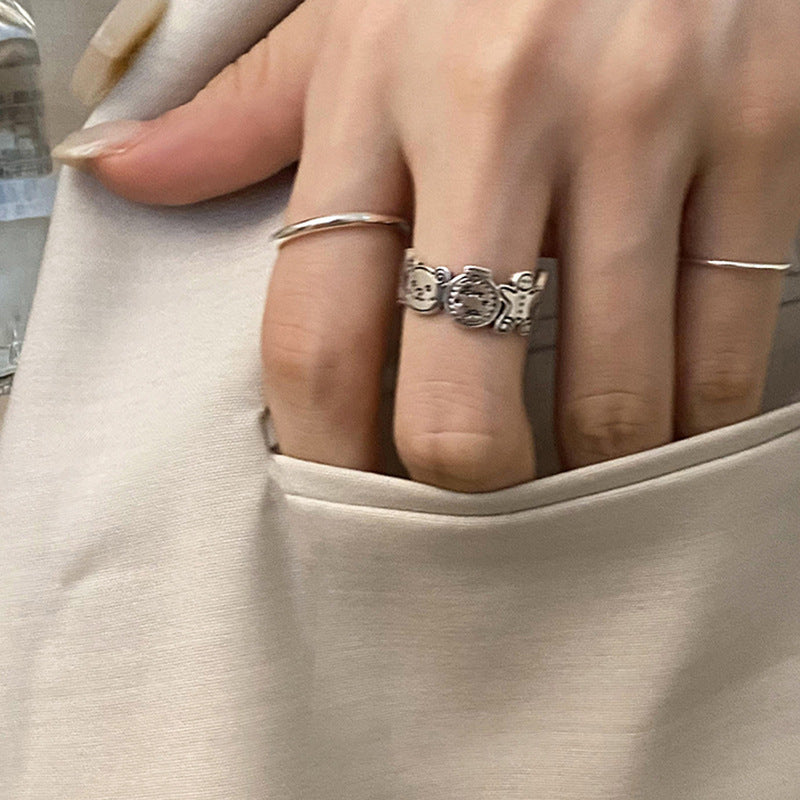 Damen Designring mit kunstvollem Motiv Shop Nory