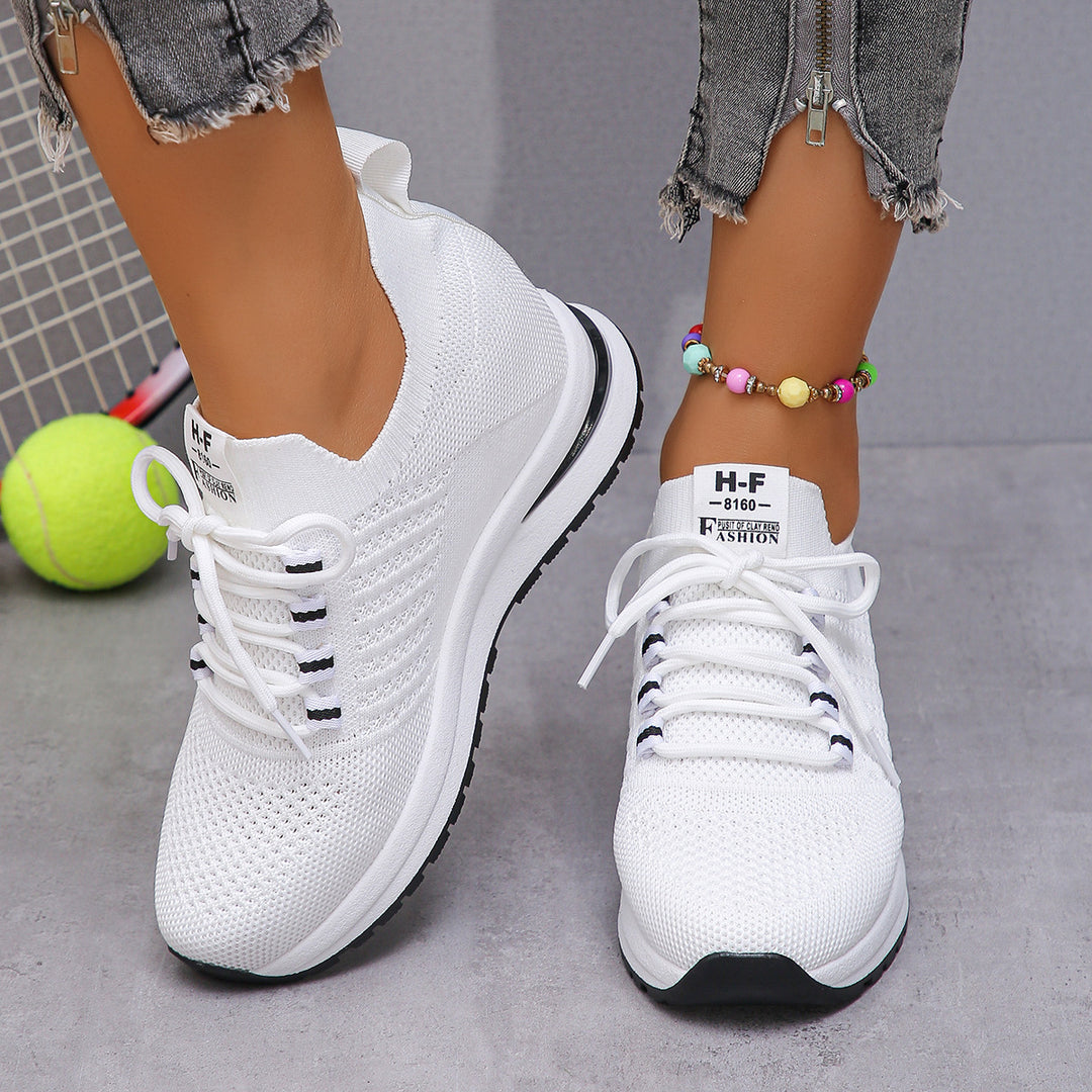 Damen Keil-Sneaker aus Strick mit gepolstertem Plateau-Fußbett Shop Nory