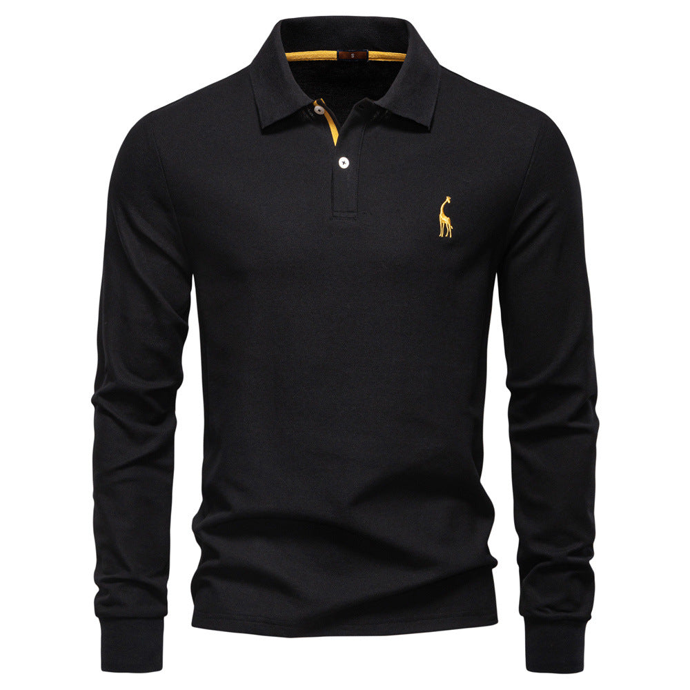 Herren Poloshirt mit klassischer Passform und kontrastierendem Kragen