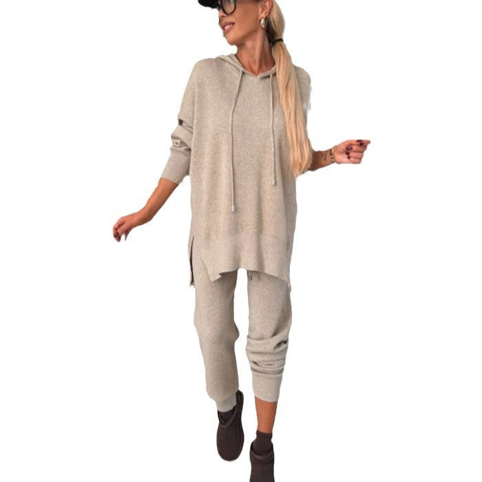 Damen oversized Kapuzenpullover und tapered Jogger Lounge-Set Shop Nory