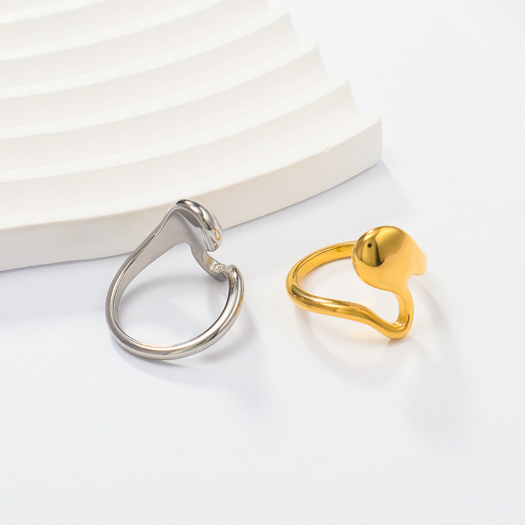 Damen Eleganter und moderner Ring aus hochwertigem Edelstahl Shop Nory