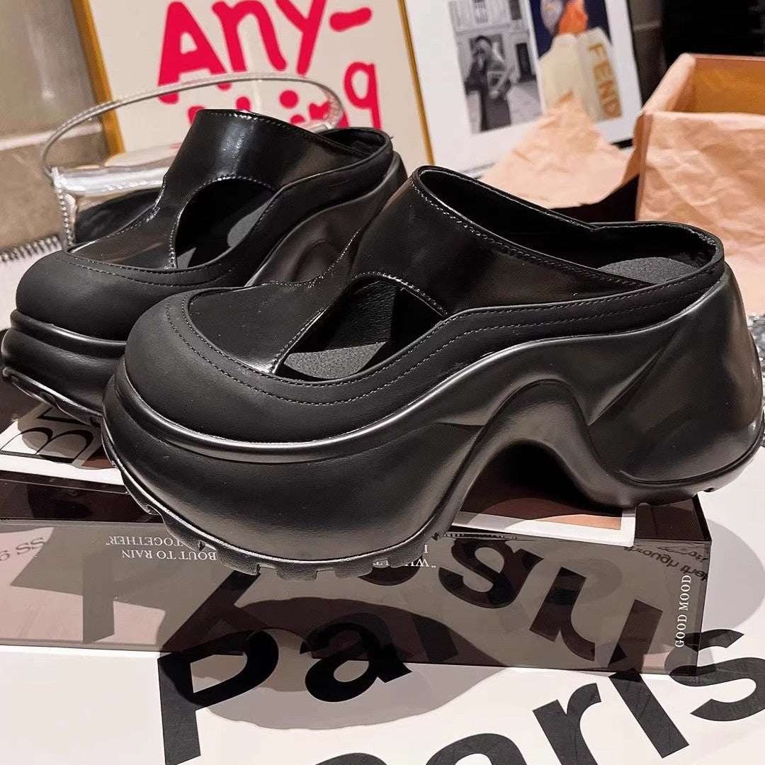 Damen modische Clogs mit konturierter Sohle