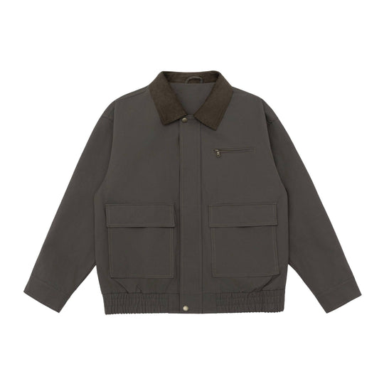 Herren Oversize Workwear-Jacke mit Kordkragen und großen Pattentaschen Shop Nory