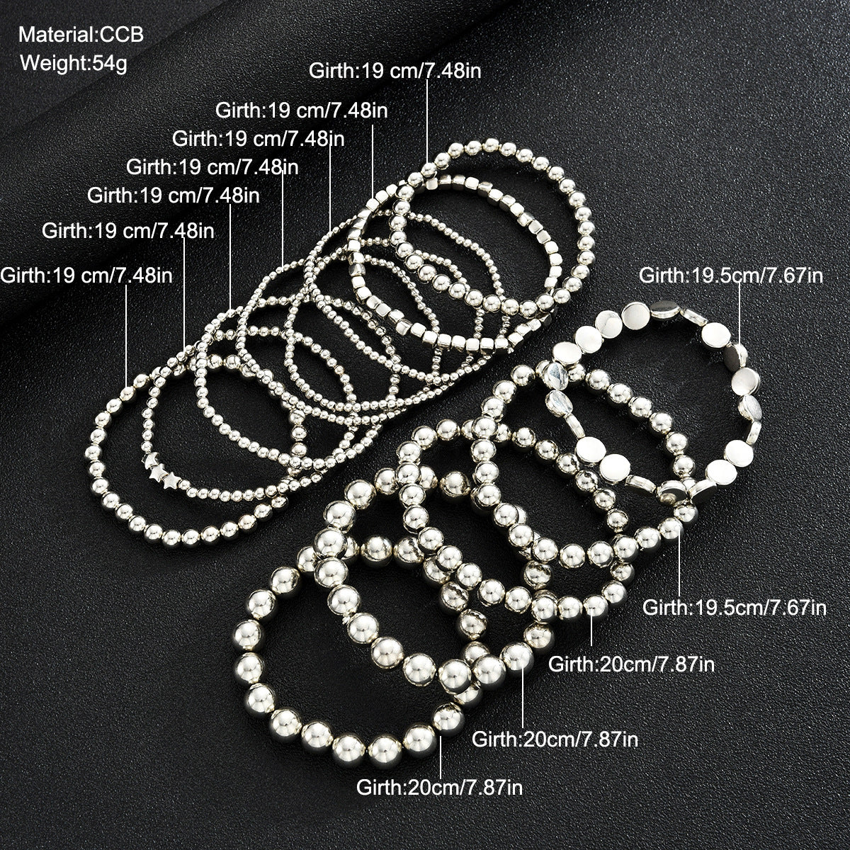 Damen Armreif-Set mit funkelnden metallischen Akzenten Shop Nory