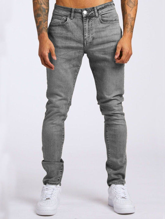 Herren Slim-Fit Jeans mit elastischem Komfortbund und modernen Details