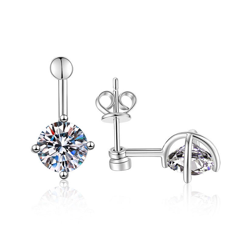 Damen Ohrstecker mit funkelndem Kristall Shop Nory