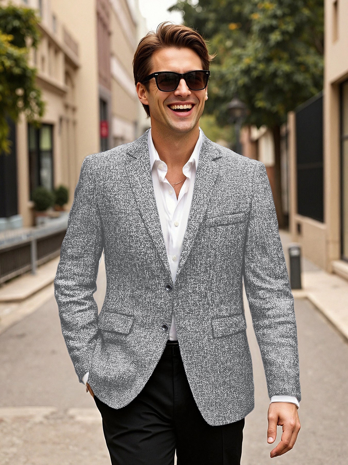 Herren eleganter Blazer aus Wolle