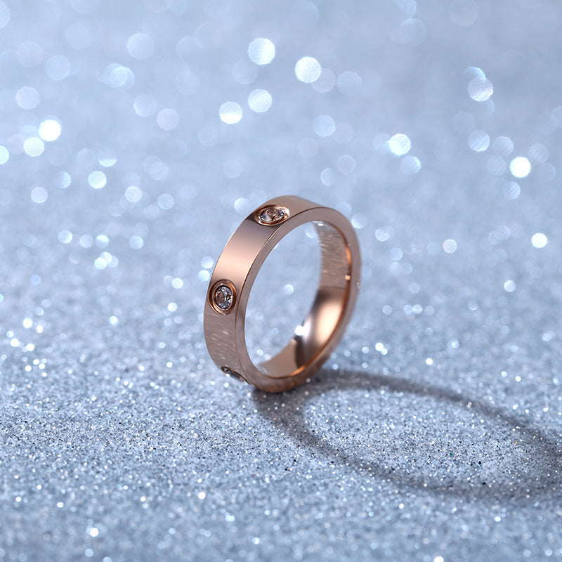 Damen Eleganter und zeitloser Ring mit funkelnden Kristallen Shop Nory