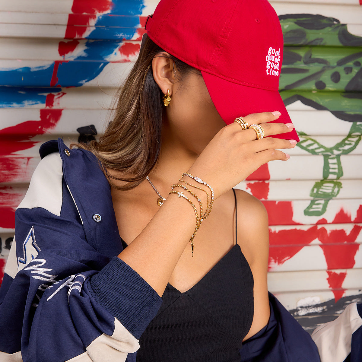 Damen Fusskettchen mit kunstvollen Anhängern aus hypoallergenem Edelstahl Shop Nory