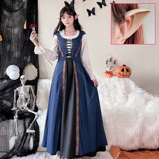 Damen Märchenhaftes Kostümkleid mit eleganter Schnürung und romantischen Details Shop Nory