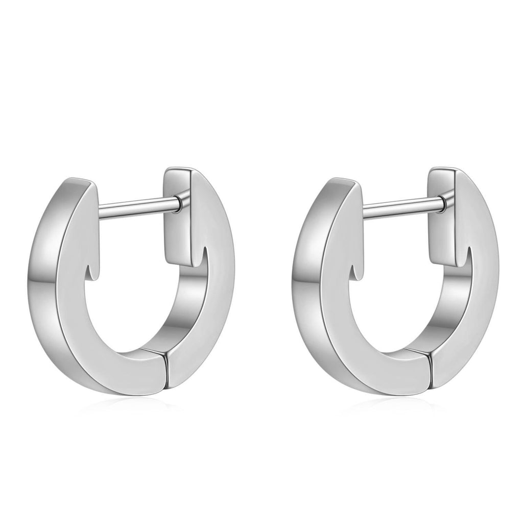Damen Creolen aus hochwertigem Edelstahl mit geschwungenem Design Shop Nory