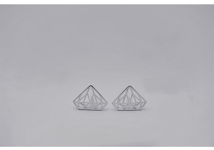 Damen geometrische Ohrstecker aus feinem Silber Shop Nory