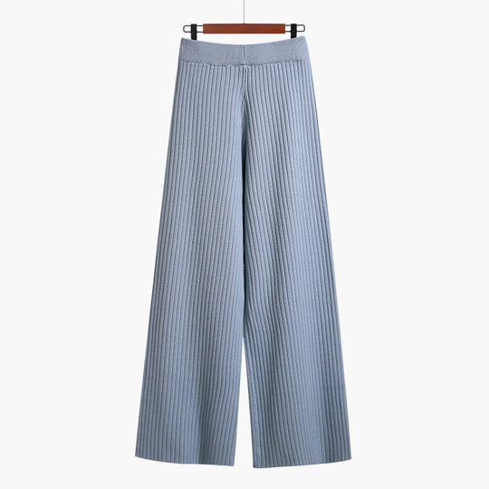Damen Weit geschnittene Rippstrickhose mit Kordelzug Shop Nory