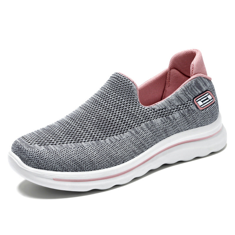 Damen nan Strick-Slip-On Komfortsneaker mit herausnehmbarem Memory-Fußbett und stoßdämpfender EVA-Zwischensohle Shop Nory