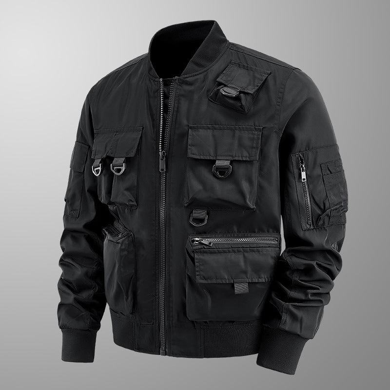 Herren taktische Multi-Pocket Bomberjacke mit Utility-Taschen Shop Nory