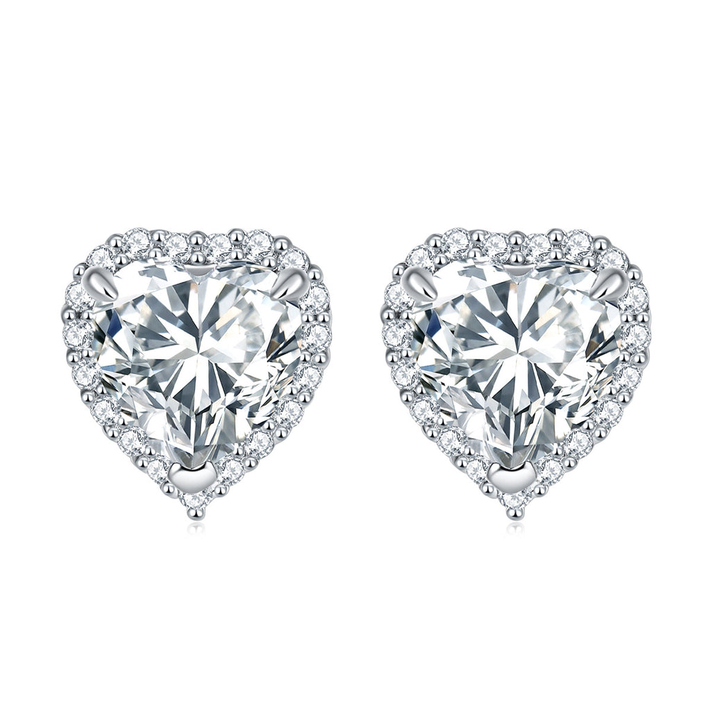 Damen Schmuckset mit eleganten Kristallringen, Ohrsteckern und Anhänger Shop Nory