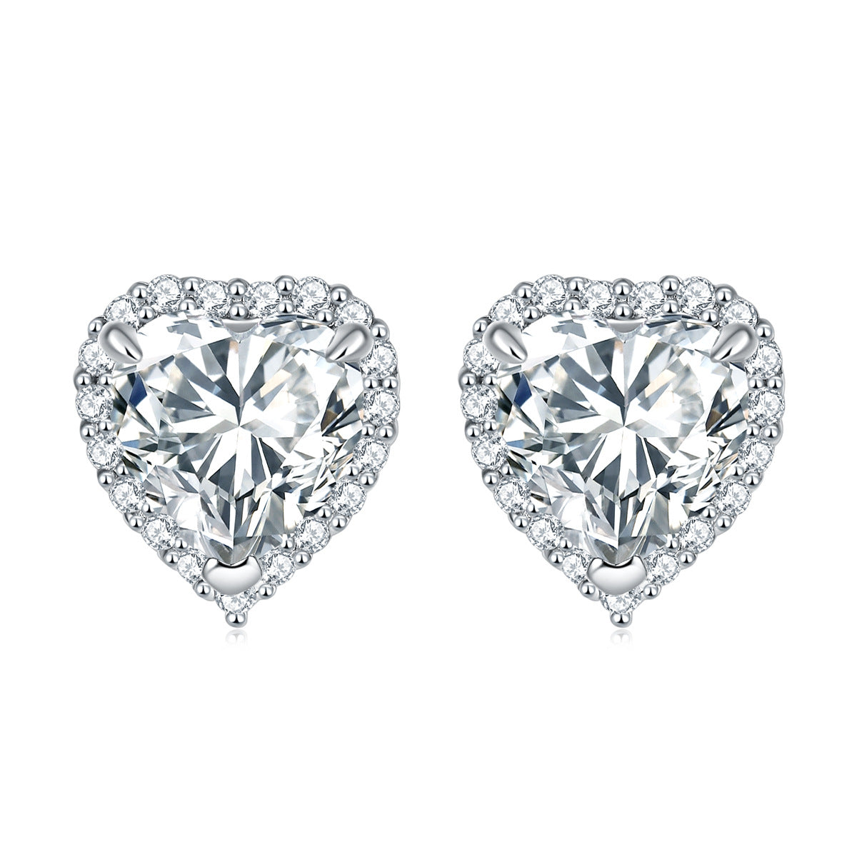 Damen Schmuckset mit eleganten Kristallringen, Ohrsteckern und Anhänger Shop Nory