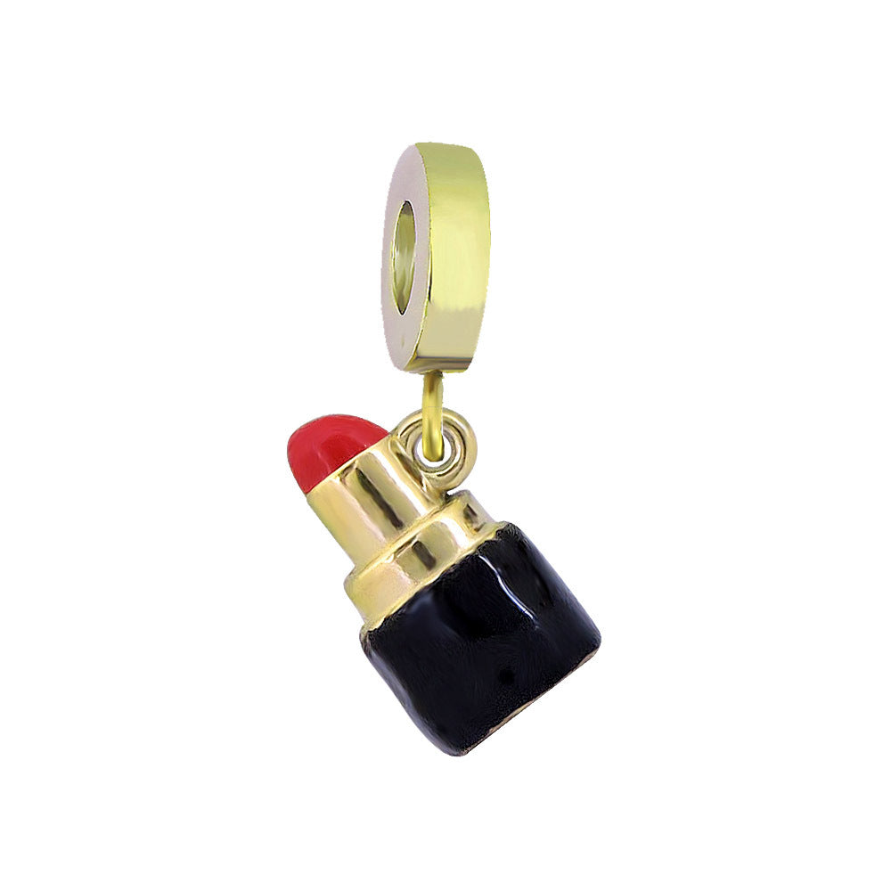 Verspielter Kaktus-Charm Anhänger mit Emaille und Strass