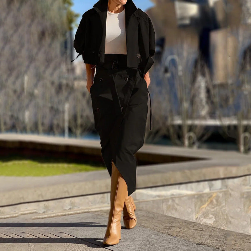 Damen modische Jacke und Rock Set
