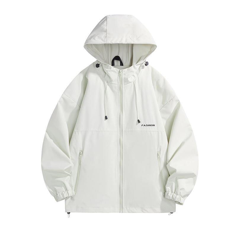 Herren Tech-Kapuzenwindbreaker mit verstellbarem Saum und wasserabweisender Membran Shop Nory